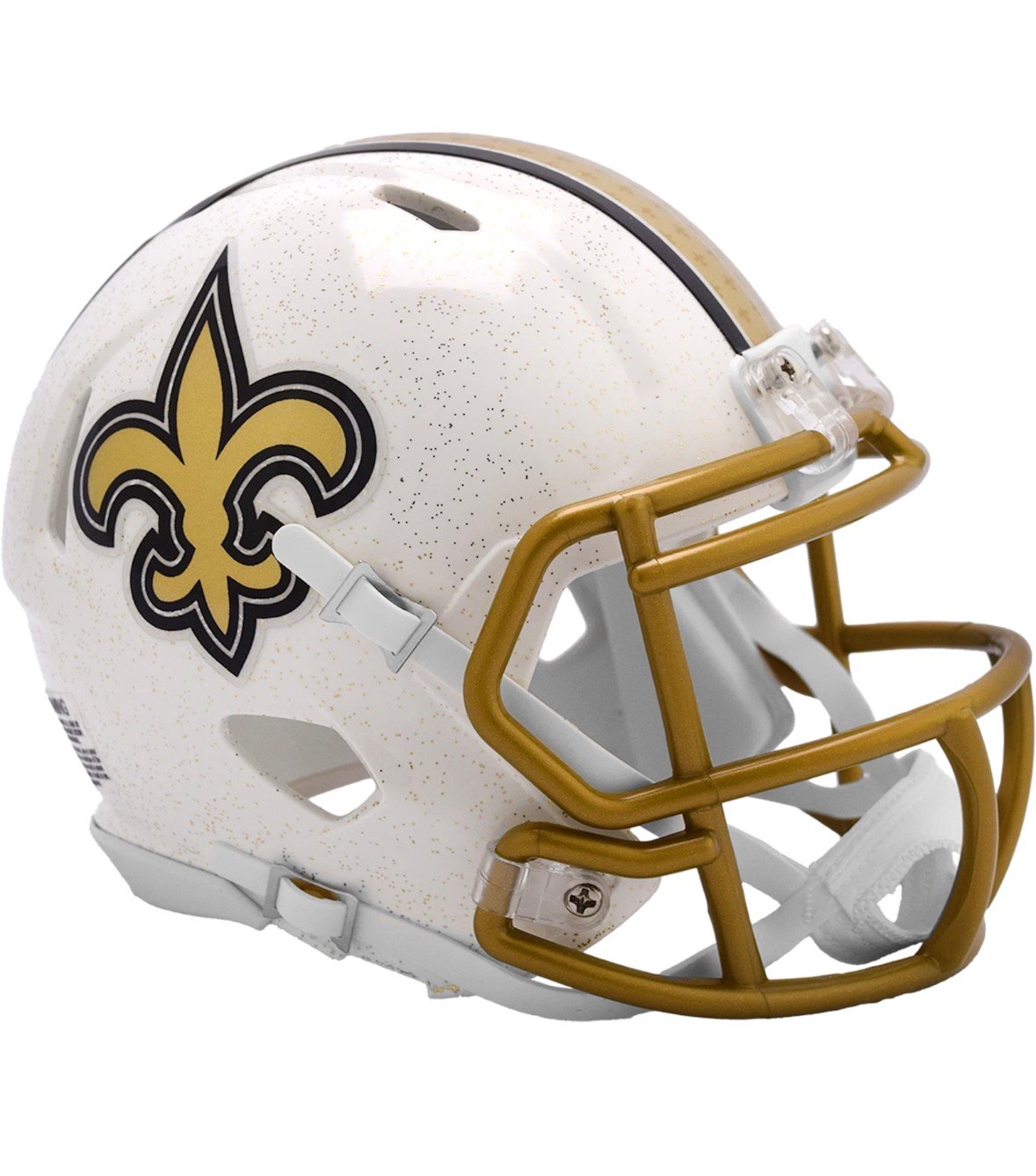 New Orleans Saints NFL Mini Speed Football Helmet <i>2025 Alternate On-Field</i> screenshot