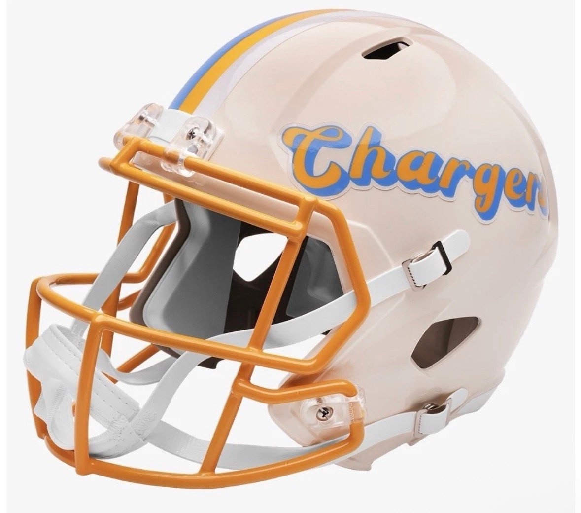 Los Angeles Chargers Speed Replica Football Helmet RETRO screenshot