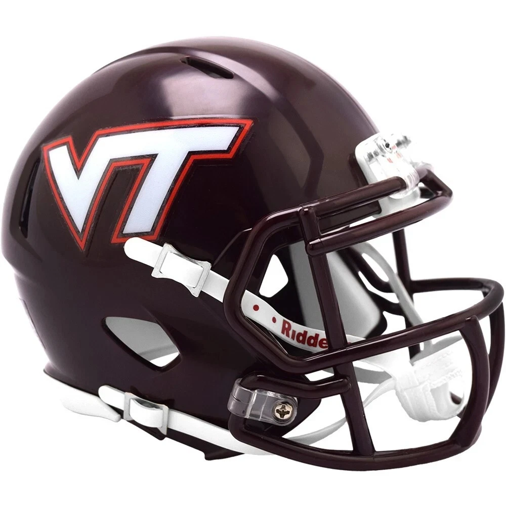 Virginia Tech Hokies NCAA Mini Speed Football Helmet <i>Maroon</i> Virginia Tech Hokies NCAA Mini Speed Football Helmet Maroon