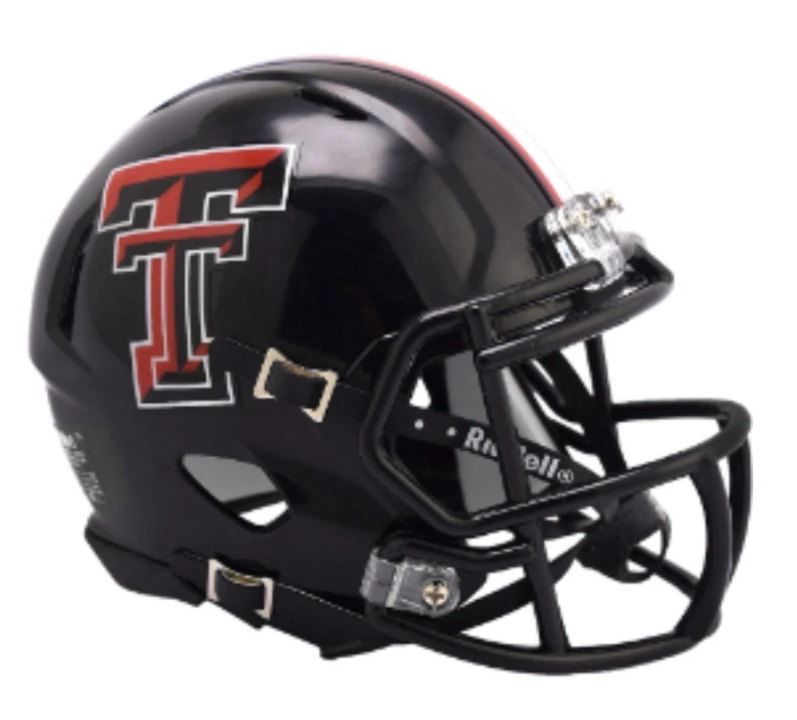 Texas Tech Red Raiders NCAA Mini Speed Football Helmet <i>2024 Black</i> Texas Tech Red Raiders NCAA Mini Speed Football Helmet 2024 Black