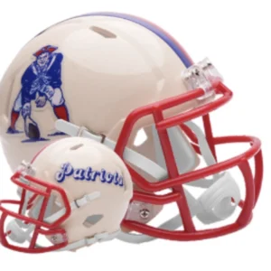 New England Patriots Speed Mini Football Helmet RETRO